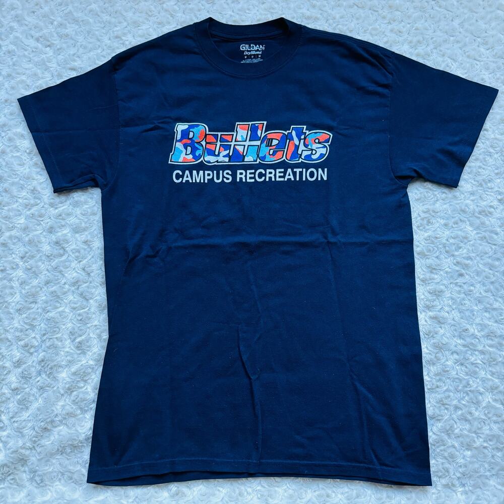 Gildan Dry Blend Cotton Navy Unisex Tee Shirt Size Medium